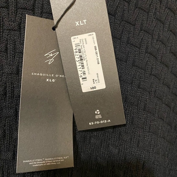Shaquille O’Neal Sweater NWT size XLarge Tall - Picture 5 of 6